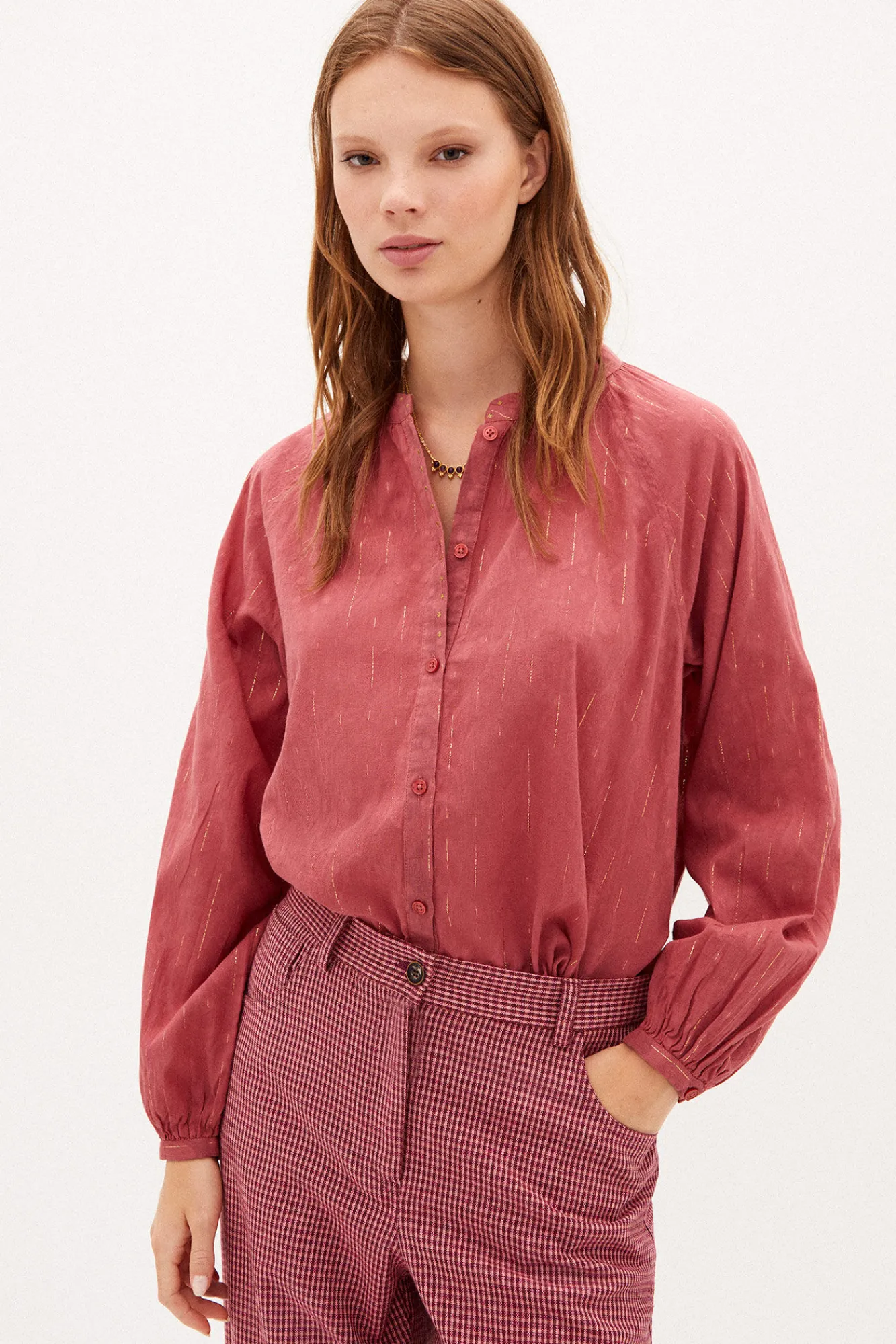 Ines Camisa Amplia Con Hilo Metalico^Hoss Intropia Online