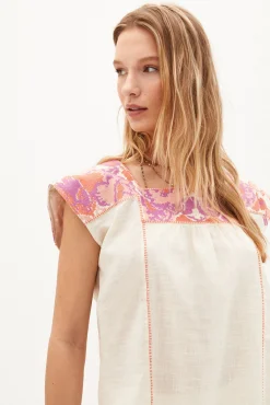 Irena. Blusa De Algodon Bordada^Hoss Intropia Cheap