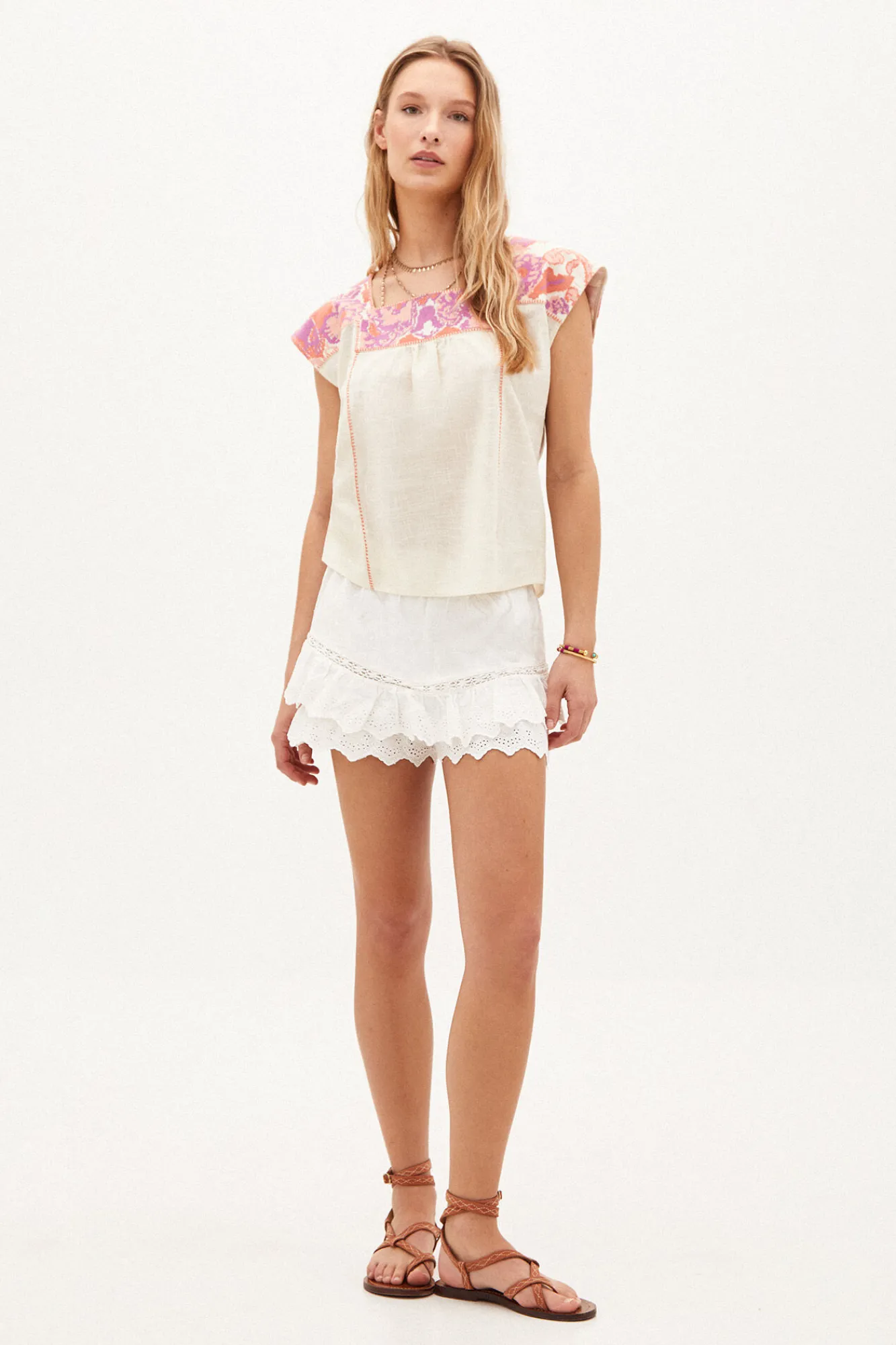 Irena. Blusa De Algodon Bordada^Hoss Intropia Cheap