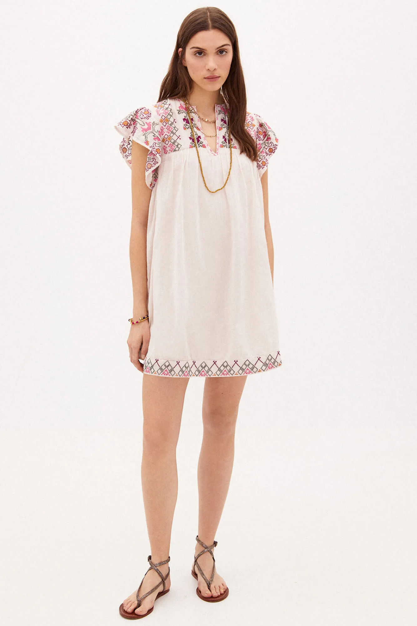 Isabella Vestido Corto Bordado^Hoss Intropia Cheap
