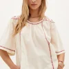 Iselda. Blusa De Algodon Bordada^Hoss Intropia Store