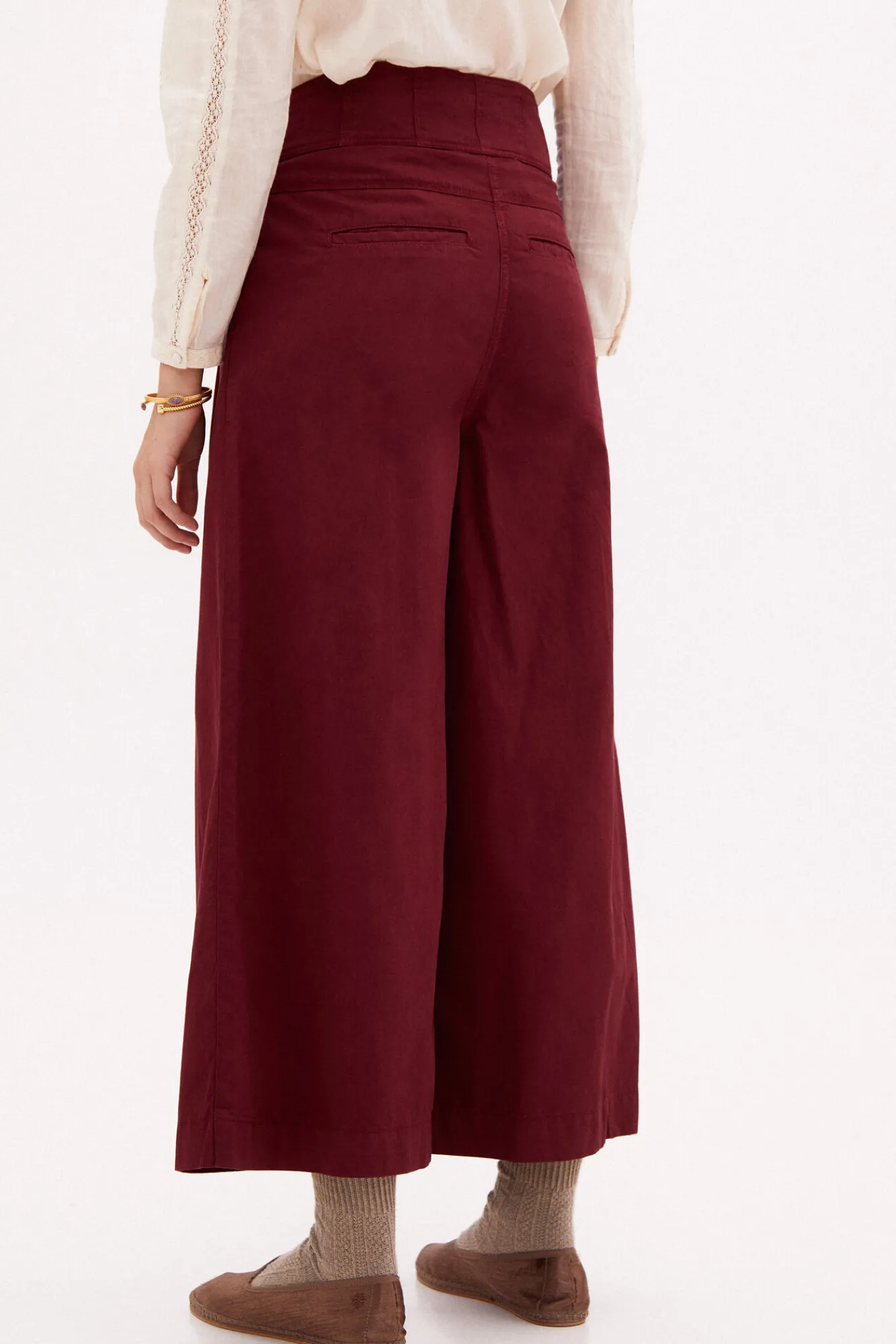 Jane Vaqueros Anchos Con Pespuntes^Hoss Intropia Shop