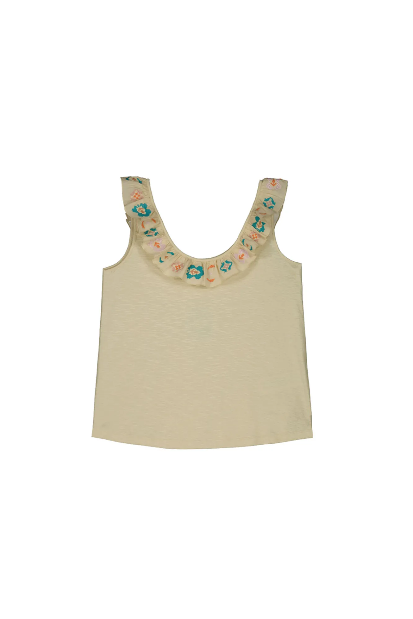 Janet. Camiseta De Algodon Bordada^Hoss Intropia Fashion