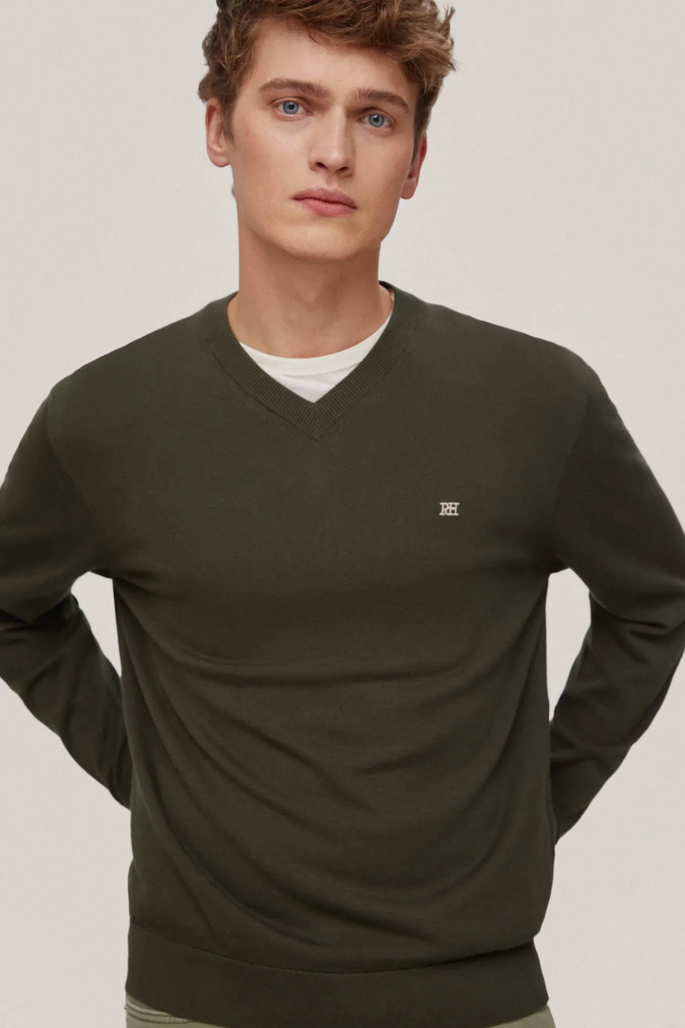 Jersey Algodon Cuello Pico Basico^Pedro del Hierro Discount