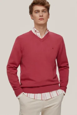 Jersey Algodon Cuello Pico Basico^Pedro del Hierro Best