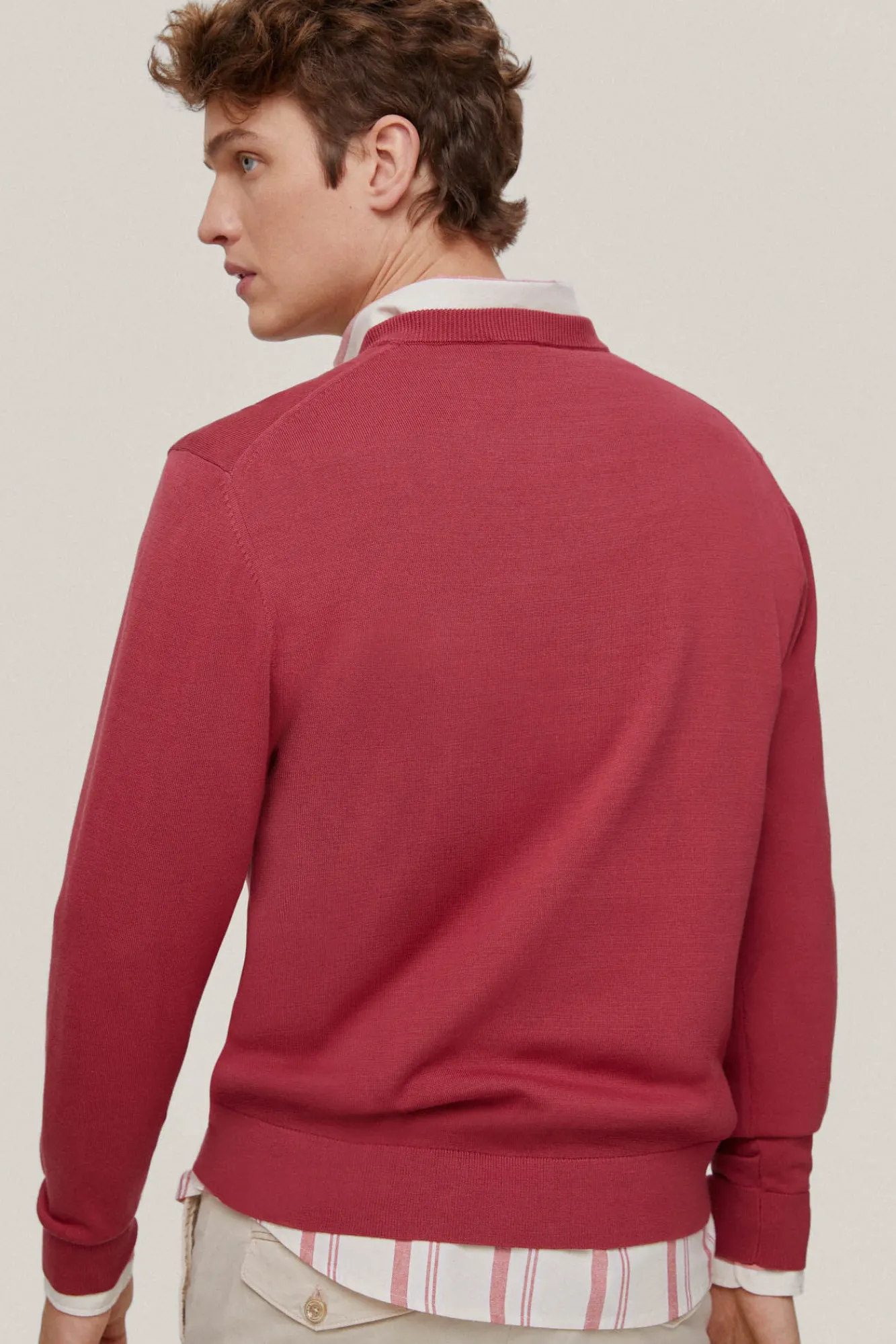 Jersey Algodon Cuello Pico Basico^Pedro del Hierro Best
