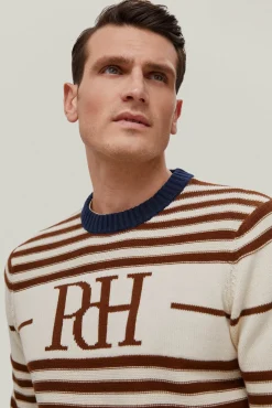 Jersey Cuello Redondo Rayas Con Logo Pecho^Pedro del Hierro Best