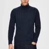 Jersey De Manga Larga Cuello Vuelto^Selected Discount