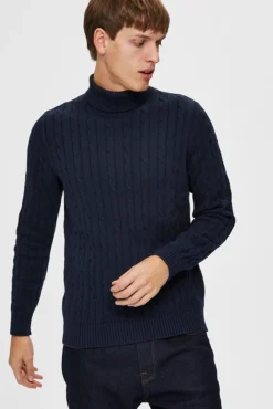 Jersey De Manga Larga Cuello Vuelto^Selected Discount