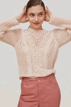 Jersey De Ochos Y Calados Manga Abullonada^Pedro del Hierro New