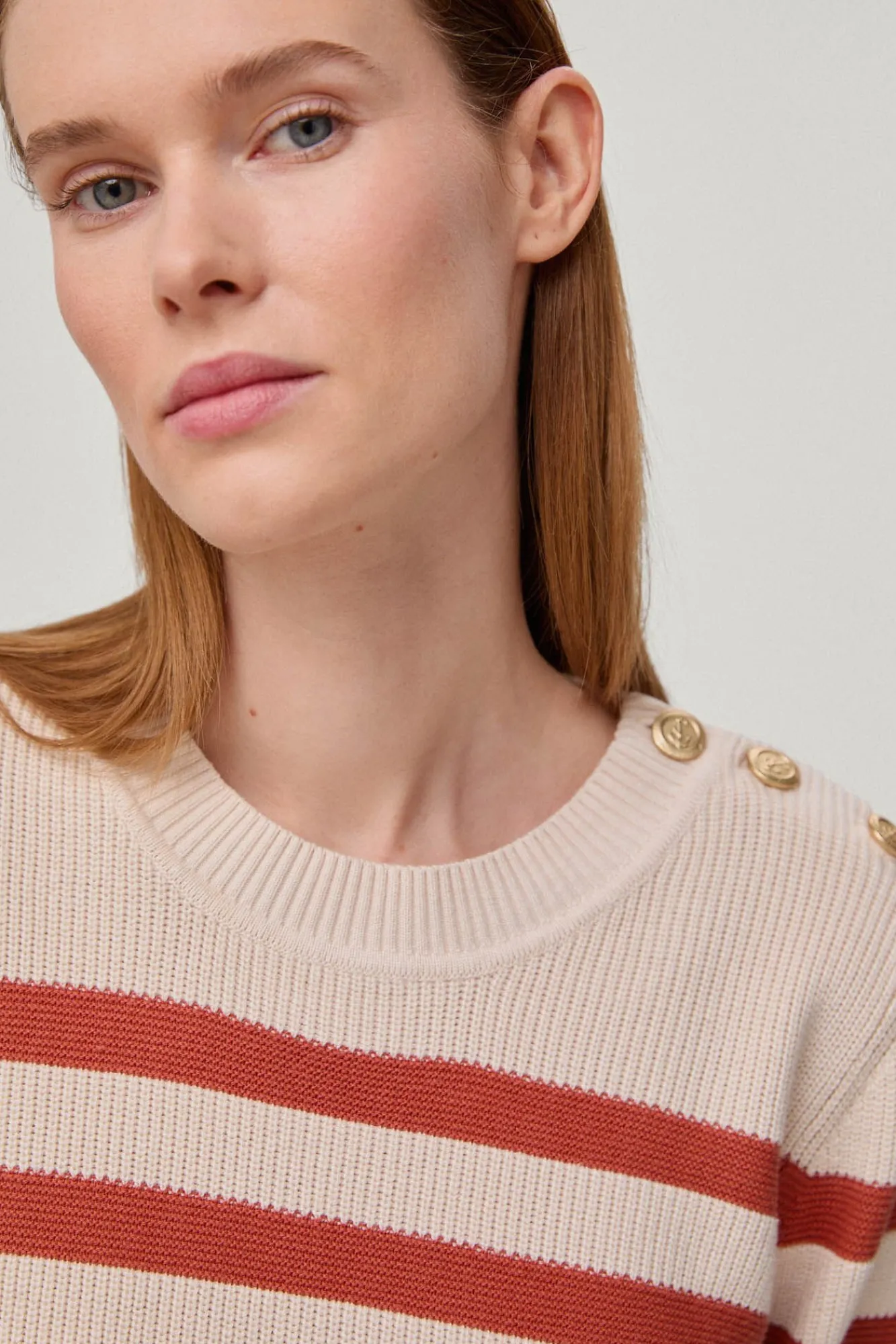 Jersey De Rayas Con Boton Joya^Pedro del Hierro Cheap