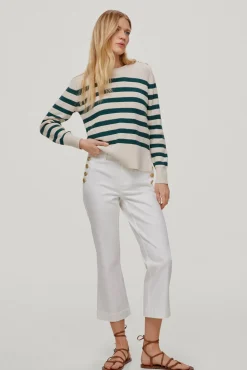 Jersey De Rayas Con Boton Joya^Pedro del Hierro Shop