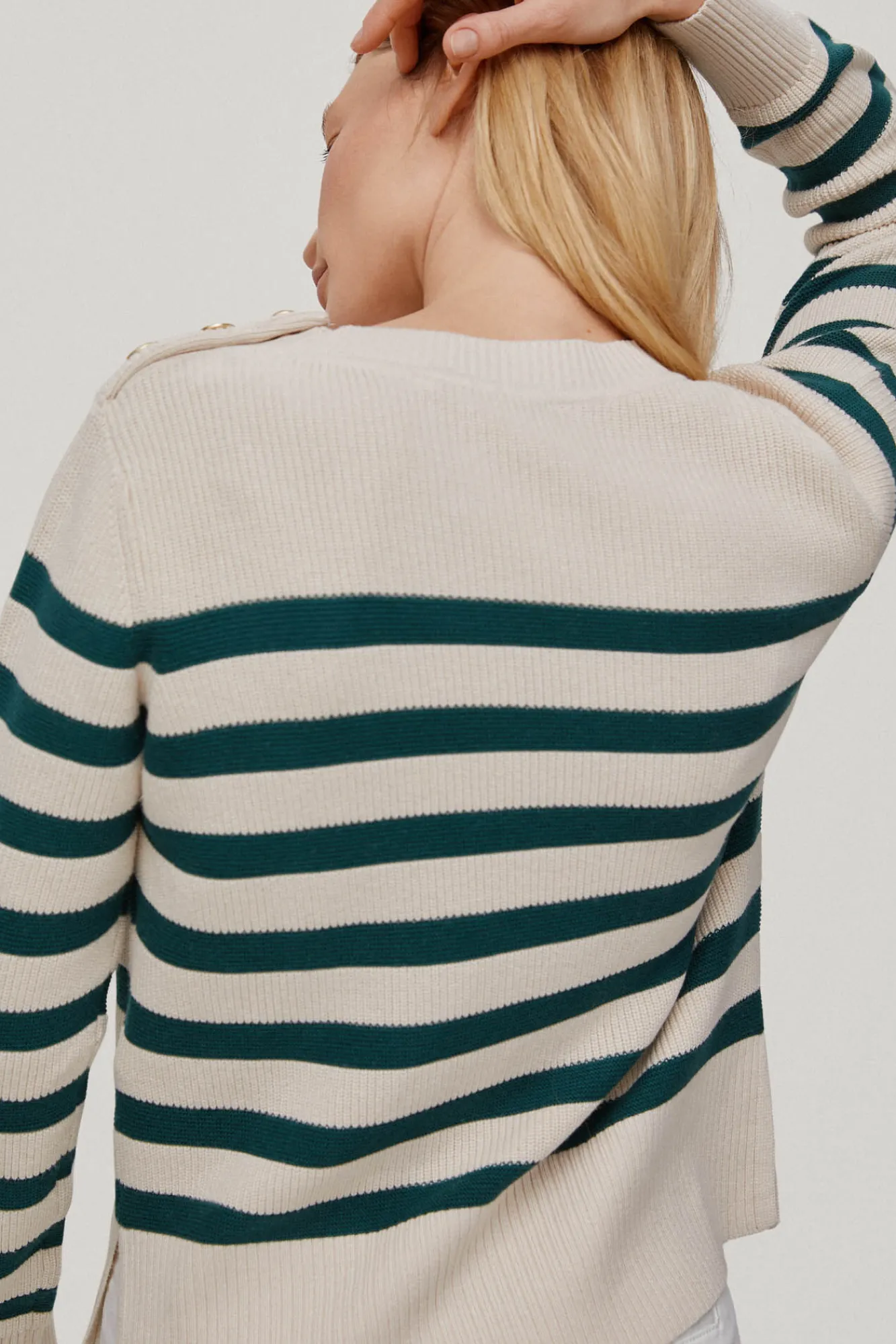 Jersey De Rayas Con Boton Joya^Pedro del Hierro Shop