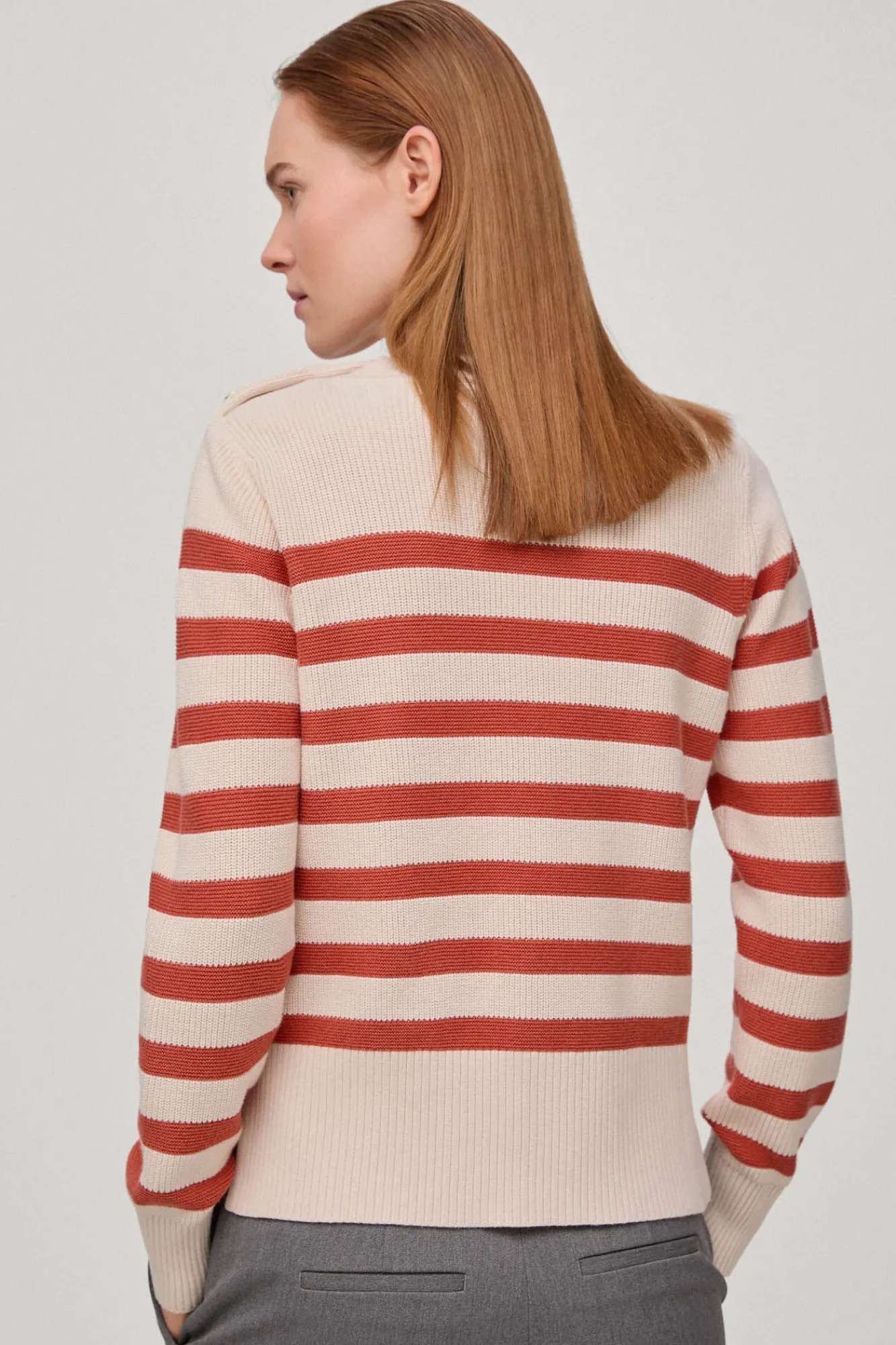 Jersey De Rayas Con Boton Joya^Pedro del Hierro Cheap