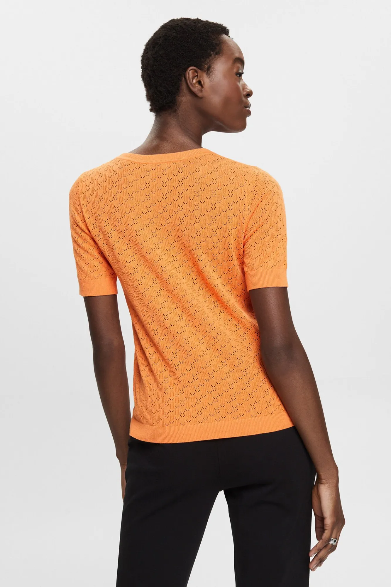 Jersey Entallado Monocolor Con Lino^Esprit Sale