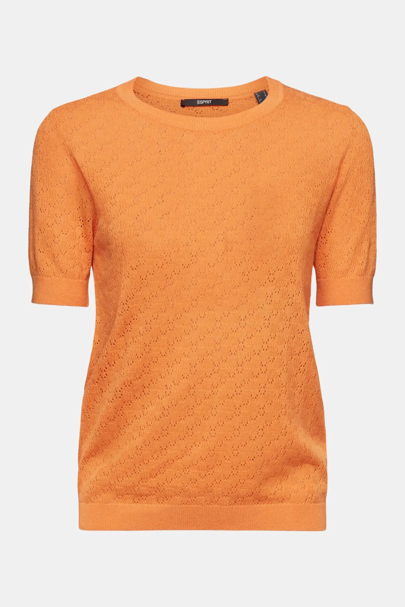 Jersey Entallado Monocolor Con Lino^Esprit Sale