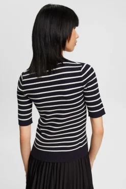 Jersey Entallado Rayas Punto Canale^Esprit Clearance