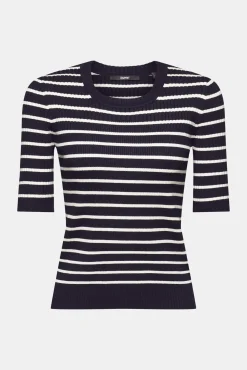 Jersey Entallado Rayas Punto Canale^Esprit Clearance