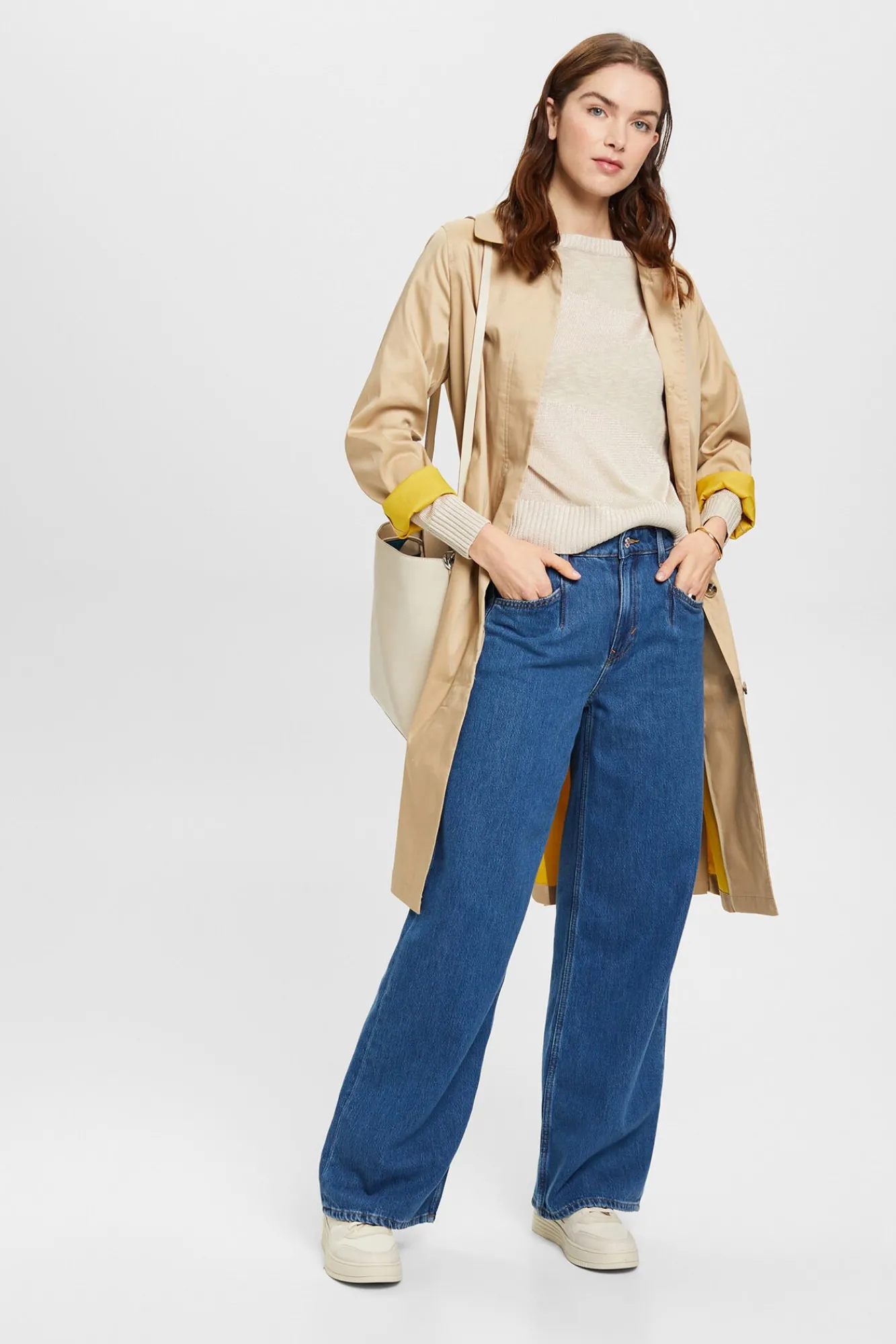Jersey Holgado Color Block Viscosa^Esprit Cheap