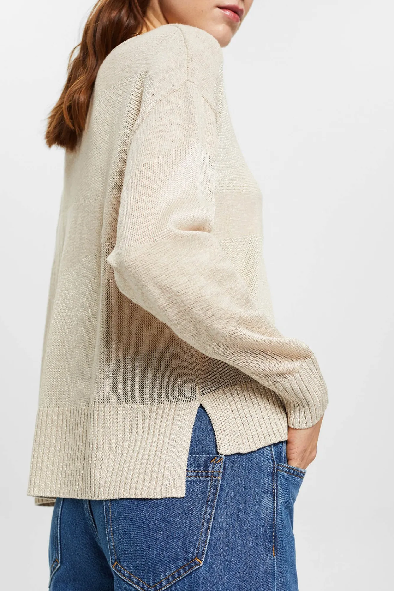 Jersey Holgado Color Block Viscosa^Esprit Cheap