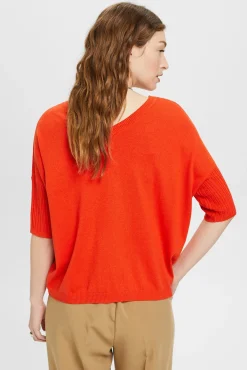 Jersey Holgado Mezcla De Puntos Con Algodon^Esprit Hot