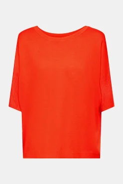 Jersey Holgado Mezcla De Puntos Con Algodon^Esprit Hot