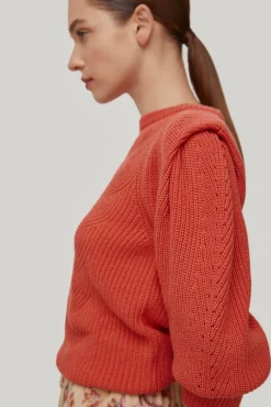 Jersey Manga Abullonada Con Efecto Hombrera^Pedro del Hierro Store