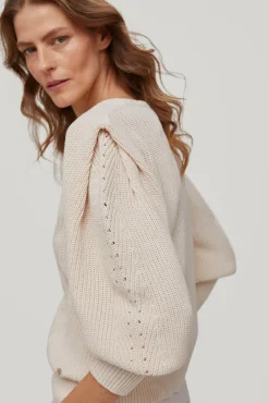Jersey Manga Abullonada Con Efecto Hombrera^Pedro del Hierro Fashion