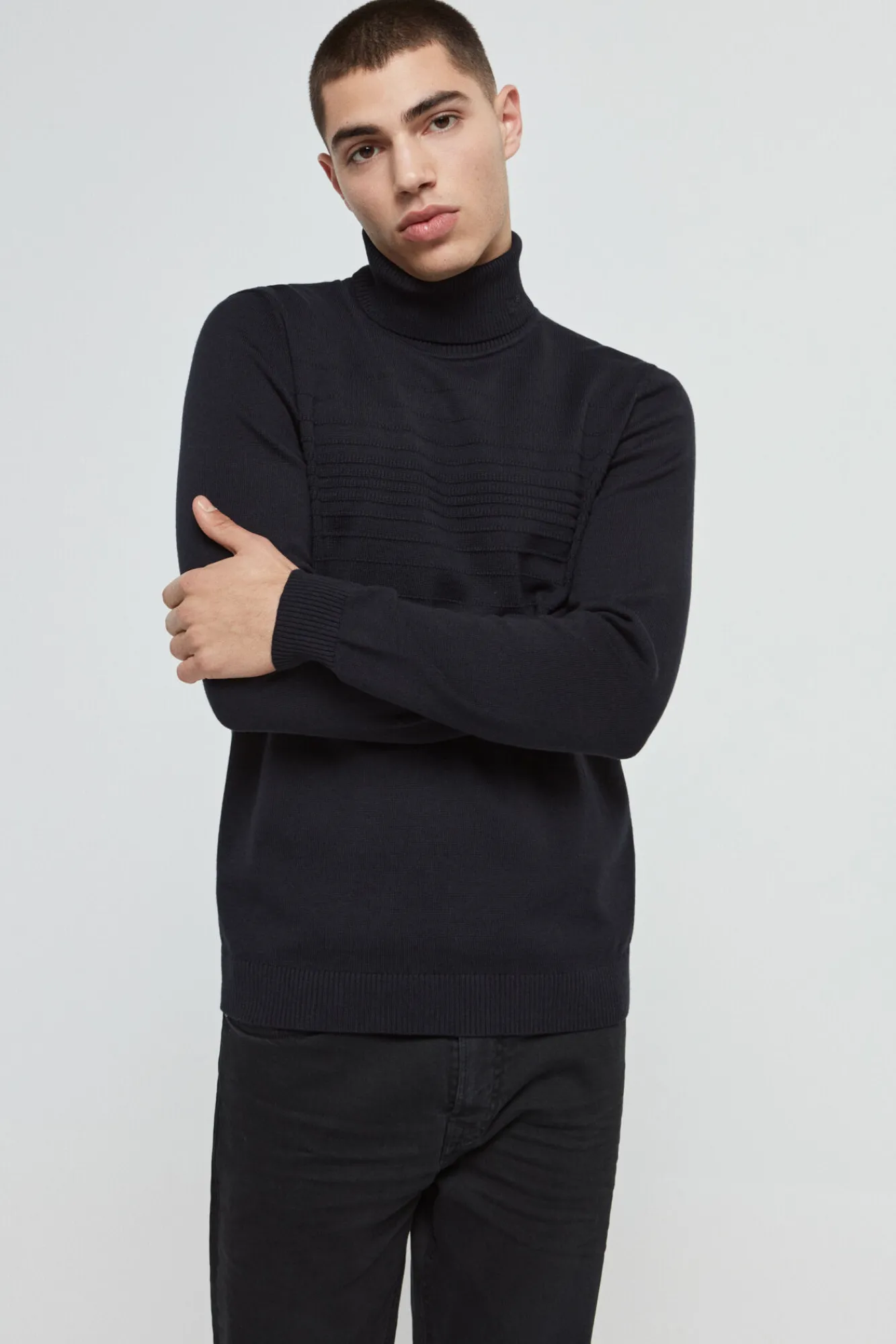 Jersey Manga Larga Cuello Vuelto^HUGO Fashion