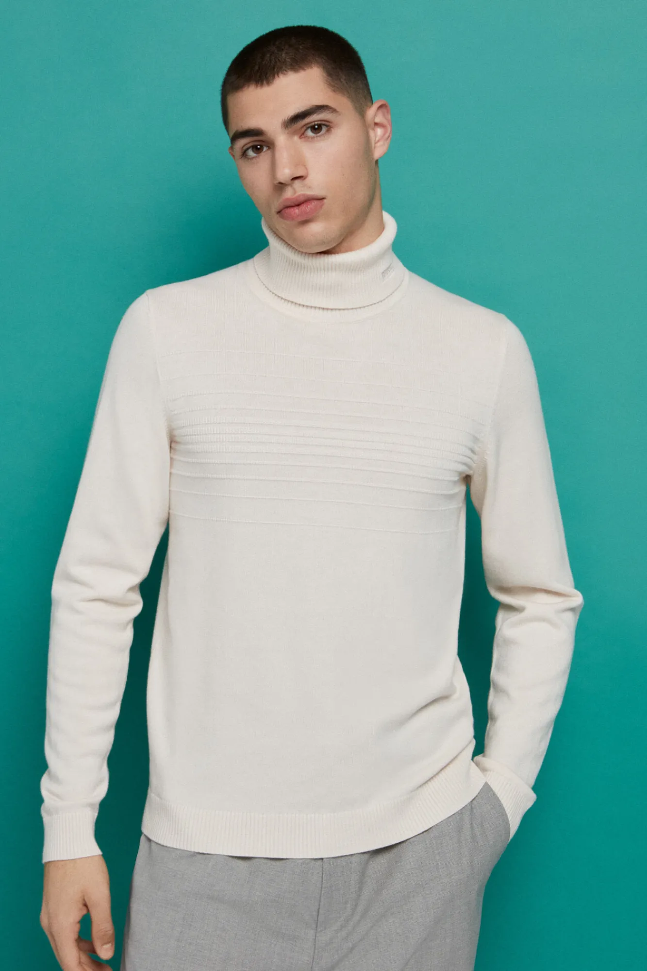 Jersey Manga Larga Cuello Vuelto^HUGO Sale