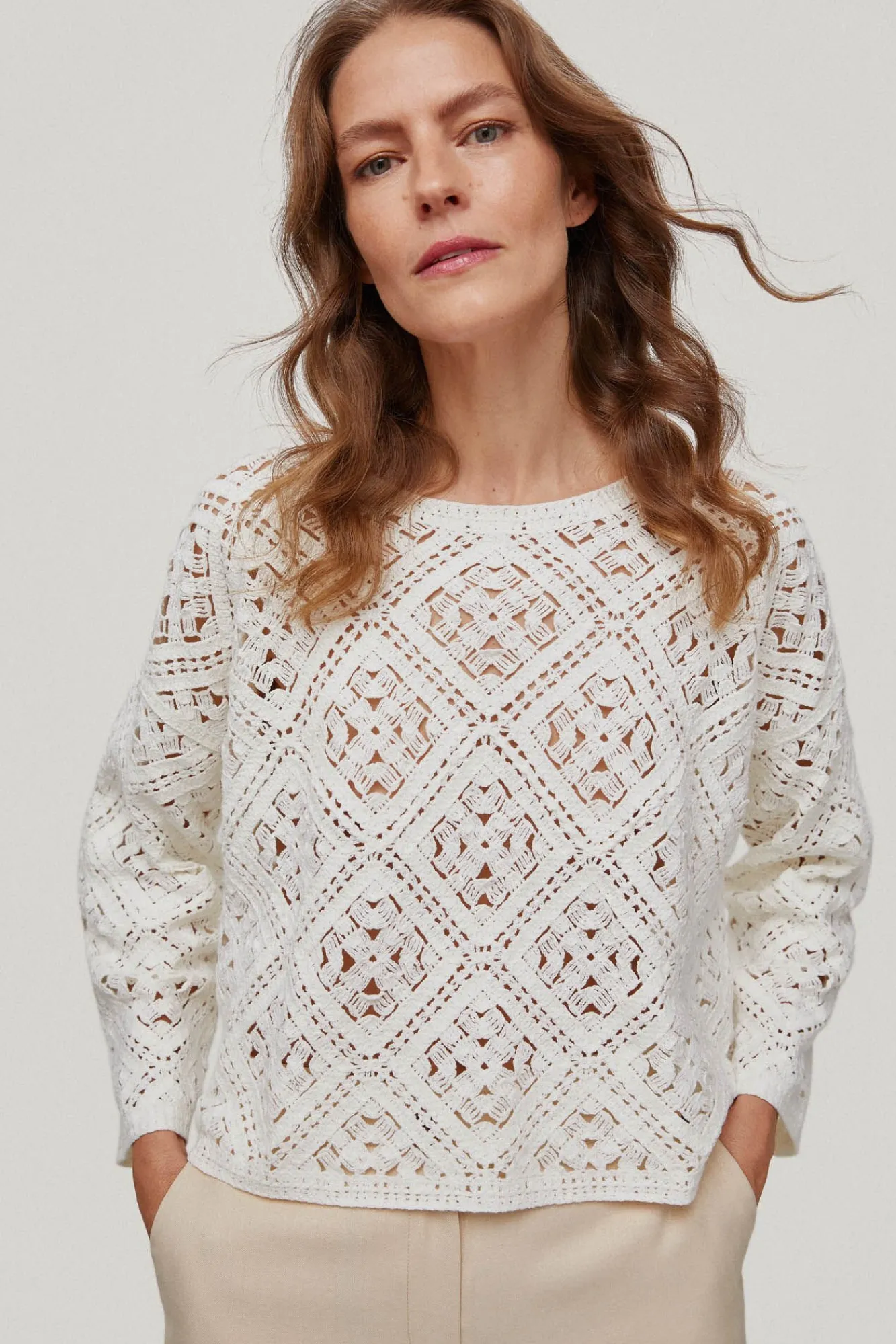 Jersey Oversize Crochet^Pedro del Hierro Online