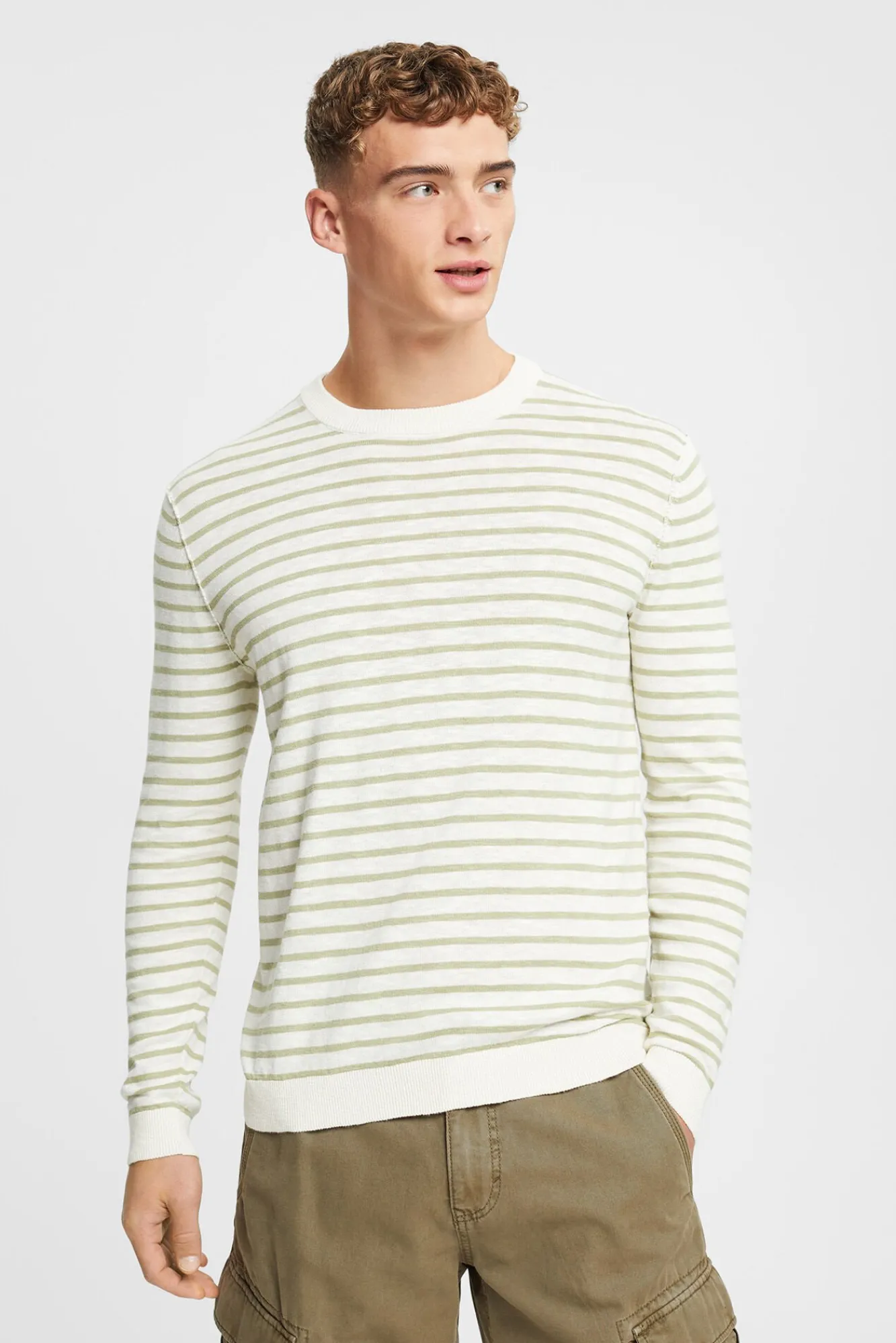 Jersey Rayas Con Lino^Esprit Cheap
