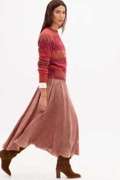 Joanna Falda Midi Con Efecto Lavado^Hoss Intropia Online