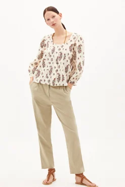 Julieta Pantalon Rustico Con Pinzas^Hoss Intropia Online