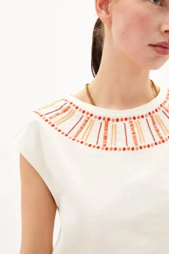 Laura Camiseta Con Abalorios^Hoss Intropia Best