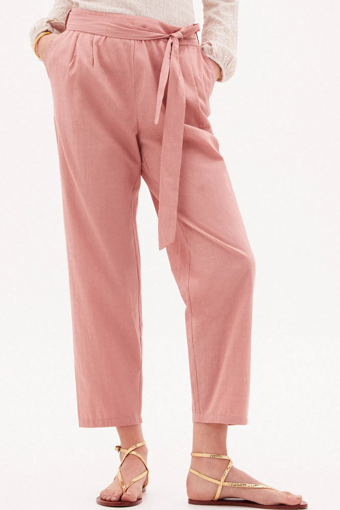 Lea Pantalon Algodon Con Cinturon^Hoss Intropia Best Sale