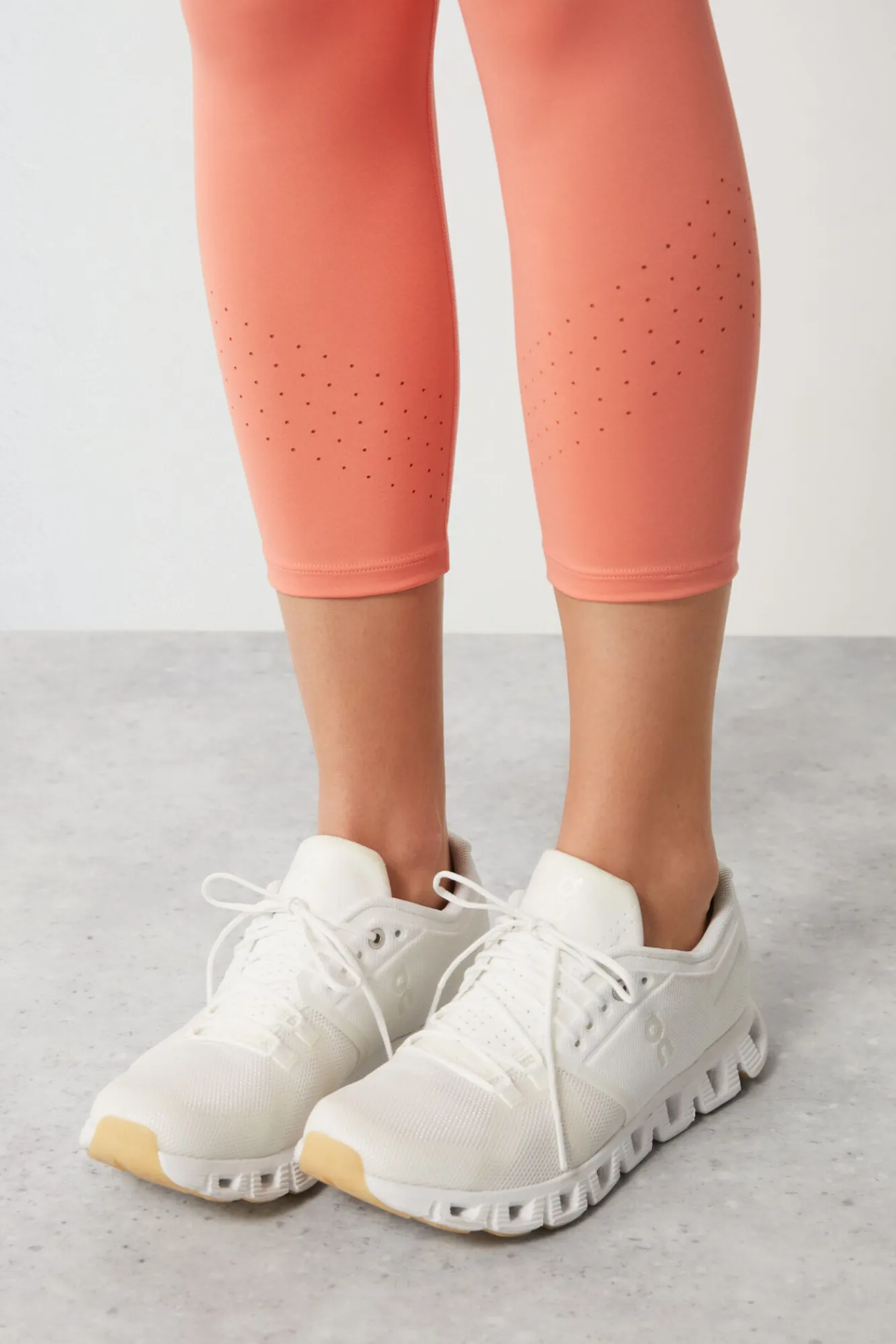 Leggings Crop Coral 4D Stretch^Dash and Stars Flash Sale