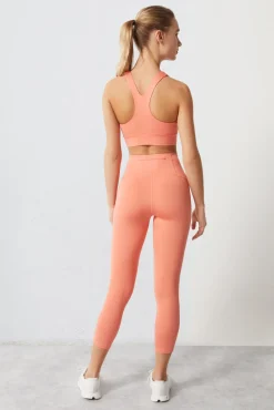 Leggings Crop Coral 4D Stretch^Dash and Stars Flash Sale