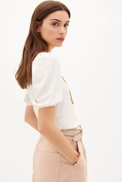 Leire Camiseta Con Textura^Hoss Intropia Online