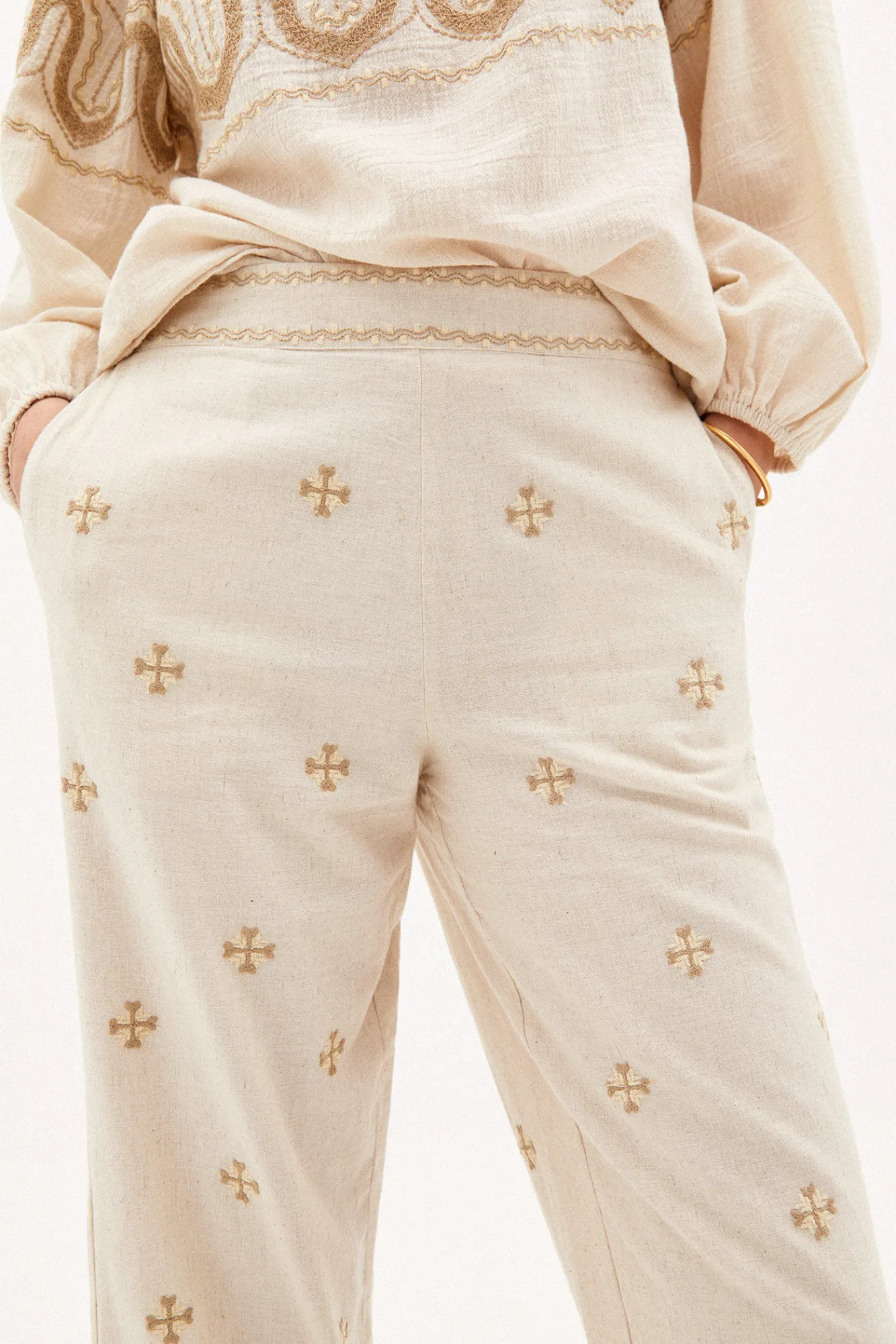 Lina Pantalon Rustico Bordado^Hoss Intropia Discount