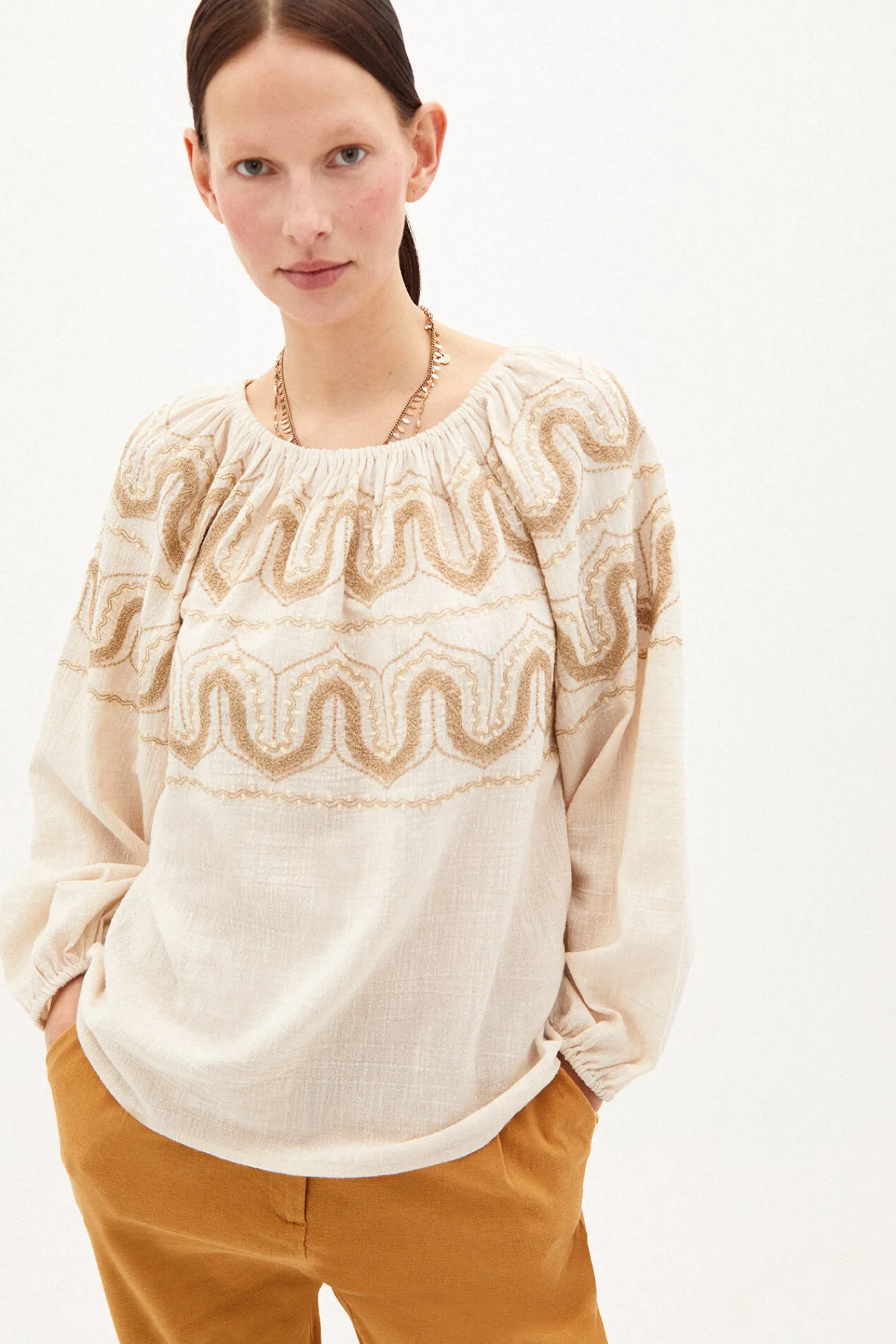 Linda Top Rustico Bordado^Hoss Intropia Best Sale