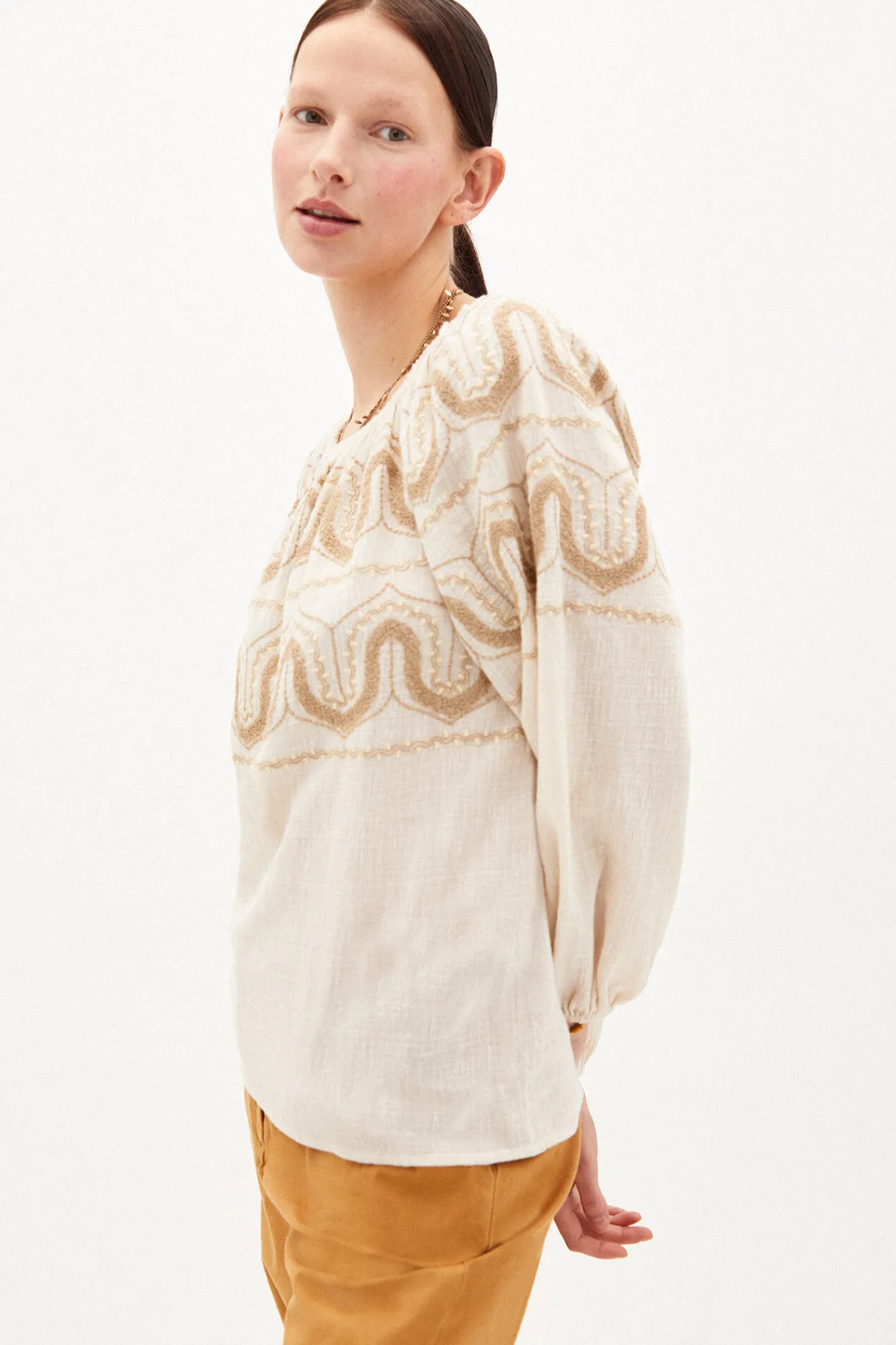 Linda Top Rustico Bordado^Hoss Intropia Best Sale