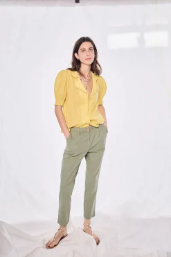 Mamiri Pantalon Pitillo En Mezcla Lino^Hoss Intropia Cheap