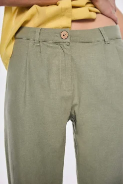 Mamiri Pantalon Pitillo En Mezcla Lino^Hoss Intropia Cheap