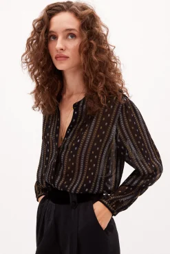 Mara Camisa Semitransparente Con Lurex^Hoss Intropia Cheap
