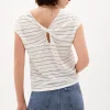 Margot Camiseta De Lino Rayas^Hoss Intropia Store