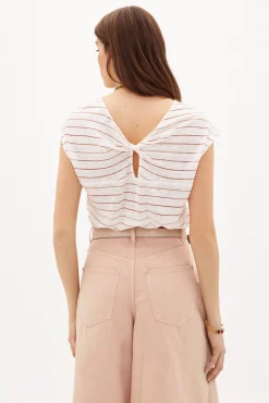 Margot Camiseta De Lino Rayas^Hoss Intropia Hot