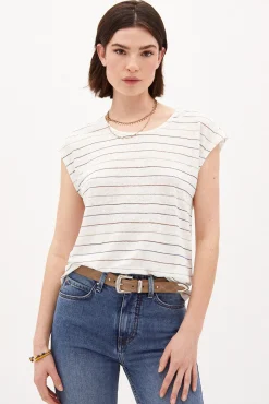 Margot Camiseta De Lino Rayas^Hoss Intropia Store