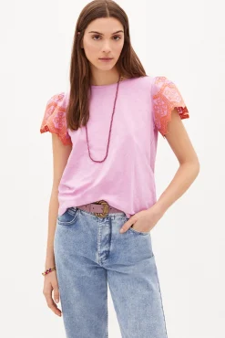 Marie Camiseta Algodon Bordada^Hoss Intropia Cheap