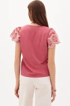 Marie Camiseta Algodon Bordada^Hoss Intropia Sale